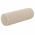 Cuscino cilindrico 20 x 50 cm in tessuto beige - sostegno decorativo stile moderno