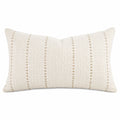 Cuscino decorativo rettangolare 50 x 30 cm in tessuto beige per divano stile naturale