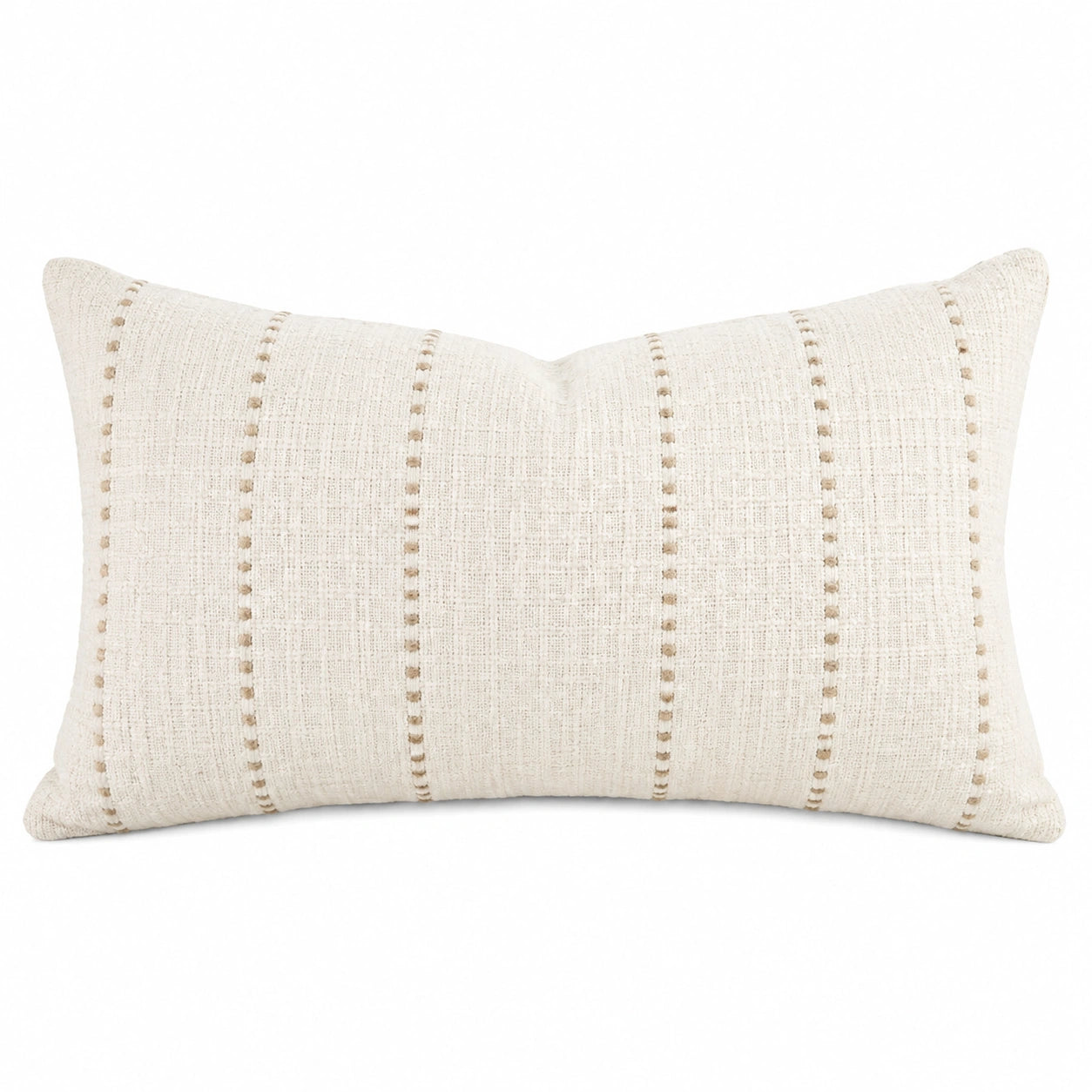 Cuscino decorativo rettangolare 50 x 30 cm in tessuto beige per divano stile naturale
