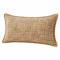 Cuscino decorativo rettangolare 50 x 30 cm in tessuto beige marrone stile boho